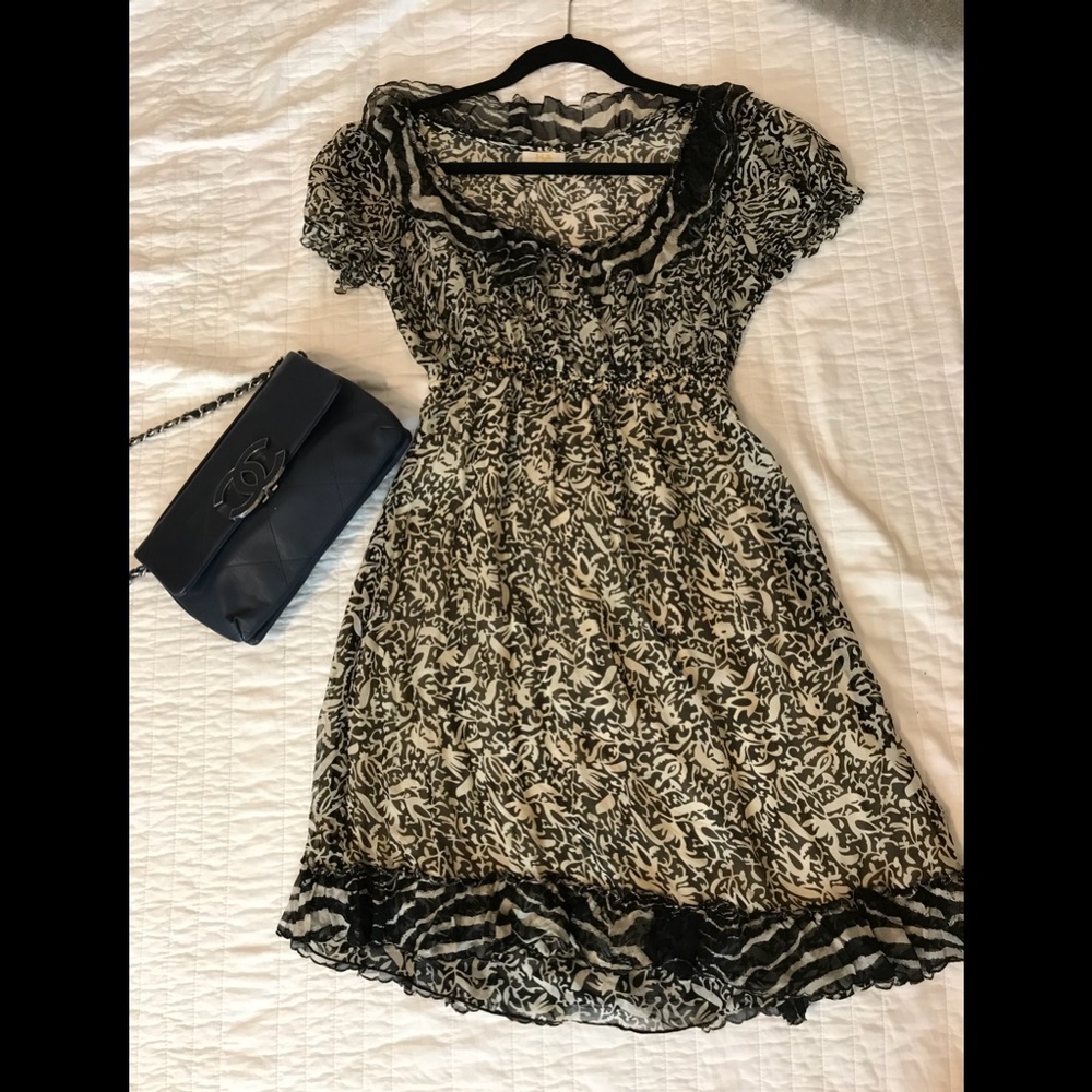 Black and white dress